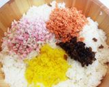 お祝いに！簡単豪華なちらし寿司のケーキ♡作り方4写真