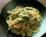 アボガドとベーコンの和風クリームパスタ作り方8写真