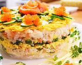 お祝いに！簡単豪華なちらし寿司のケーキ♡作り方15写真