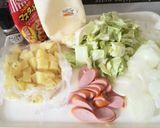 マヨマスタードのキャベツジャーマンポテト作り方1写真