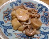 里芋と豚肉のしょうが煮作り方5写真