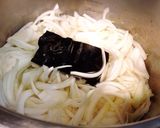 新玉ねぎのフォンデュ鍋で鯛しゃぶしゃぶ作り方3写真