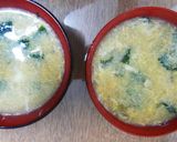 お椀２杯分包丁なし中華ワカメ卵スープ作り方8写真