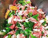 菜の花と豚肉のかき揚げ作り方3写真
