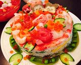 ひな祭りやお祝いに♪華やかケーキ寿司作り方7写真