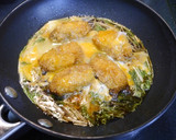 簡単！カキ丼(カキの卵とじ)牡蠣風味作り方4写真