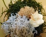 1分【昆布としらすのマヨポン胡麻和え】♪作り方1写真