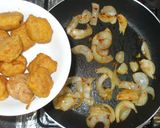 唐揚げ♪簡単リメイク豆板醤ケチャップ炒め作り方7写真