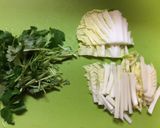 エビと卵と白菜の焼きビーフン作り方1写真