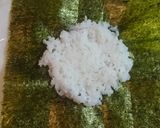 簡単キャラ弁☆スマイル卵焼きおにぎらず★作り方2写真