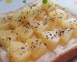 朝から幸せ♡甘～いハニーパイントースト作り方3写真