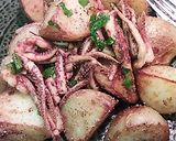 イカゲソとポテトのカレー粉炒め作り方8写真