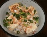 簡単^^揚げ＋焼き♬豆腐の天かす丼作り方5写真