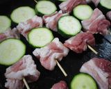 豚バラ肉とズッキーニの串焼き作り方2写真