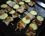 豚バラ肉とズッキーニの串焼き作り方6写真