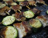 豚バラ肉とズッキーニの串焼き作り方8写真