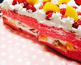 桃色のいちごケーキ ひな祭りにもオススメ作り方10写真