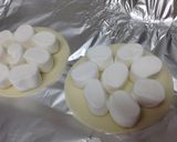 ギョーザの皮で簡単チョコマシュマロピザ作り方3写真