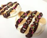 ギョーザの皮で簡単チョコマシュマロピザ作り方5写真