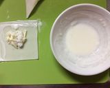 かまぼことチーズと玉ねぎの揚げワンタン作り方3写真