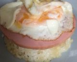 チーズ月見ライスバーガー作り方9写真