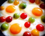 カラフルミニトマトの目玉焼き作り方3写真