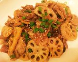 ★常備菜★豚肉とレンコンの甘辛炒め作り方5写真