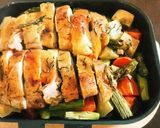ごろごろ野菜♪皮パリパリ グリルチキン作り方5写真
