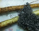 ごぼうと豆苗の胡麻ドレッシング和えサラダ作り方2写真