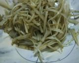ごぼうと豆苗の胡麻ドレッシング和えサラダ作り方4写真