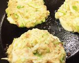 簡単☆山芋とツナの洋風モチモチ焼き作り方3写真