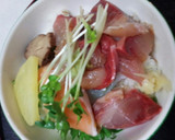 血管プラークダイエット食667（海鮮丼）作り方1写真