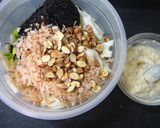 お腹スッキリ♪梅マヨおかか風味サラダ作り方5写真