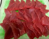 簡単おつまみ♡マグロの中華風カルパッチョ作り方1写真