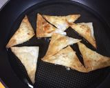 かまぼことチーズと玉ねぎの揚げワンタン作り方6写真