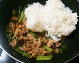 早い！味付牛カルビでお手軽チャーハン作り方3写真