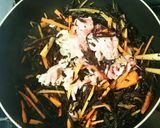 お弁当や作り置きに豚肉入りひじきの煮物♪作り方2写真
