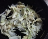 キャベツと玉ねぎのお好み焼き風炒め作り方2写真