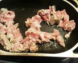 ピリ辛豚肉とチンゲン菜の丼ぶり作り方1写真