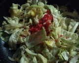 キャベツと玉ねぎのお好み焼き風炒め作り方5写真