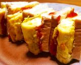 ランチに♡はみだしてる厚焼卵サンドイッチ作り方9写真