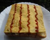 おひとりさまの大阪お好み焼き風トースト作り方6写真