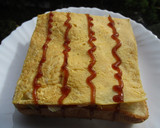 おひとりさまの大阪お好み焼き風トースト作り方6写真
