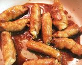山芋の甘ダレ豚バラ肉巻き作り方5写真