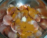 かぼちゃと鶏肉のガーリック焼き作り方1写真
