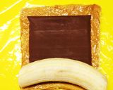 食パンで♪バナナチョコティラミスロール作り方2写真
