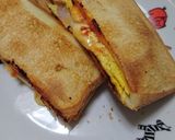 卵とハムのホットサンド作り方5写真