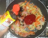 焼きうどん簡単ソースケチャップナポリタン作り方4写真