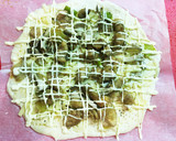 鶏肉と舞茸の和風ピザ作り方4写真