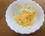 レンジで簡単！キャベツと炒り卵のお浸し作り方3写真